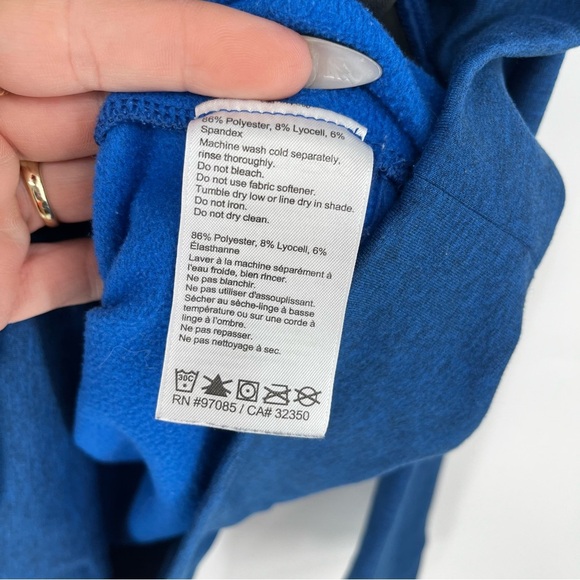 OUTDOOR RESEARCH Emersion Hooded Full Zip Fleece Sweatshirt Jacket Large Blue - Picture 5 of 10
